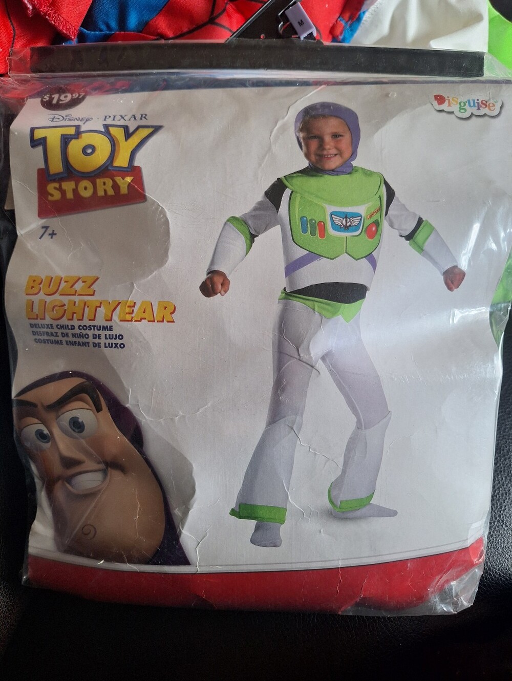 Toy Story Buzz Lightyear Kids Costume - White & Green Size 8